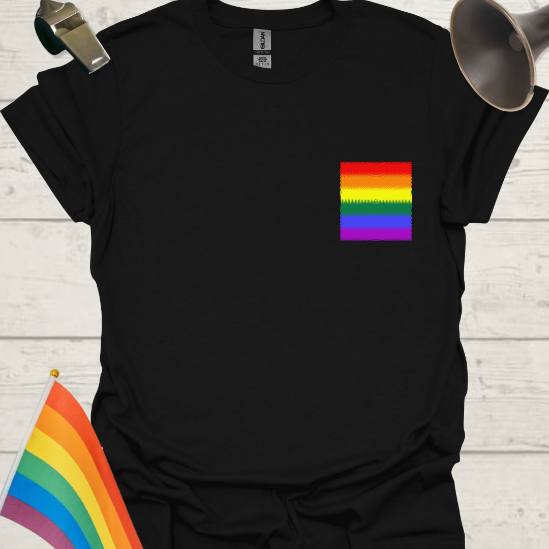 Unisex Pride T-Shirt - LGBTQ Pride Flag Circle Pattern