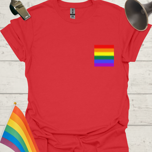 Unisex Pride T-Shirt - LGBTQ Pride Flag Circle Pattern