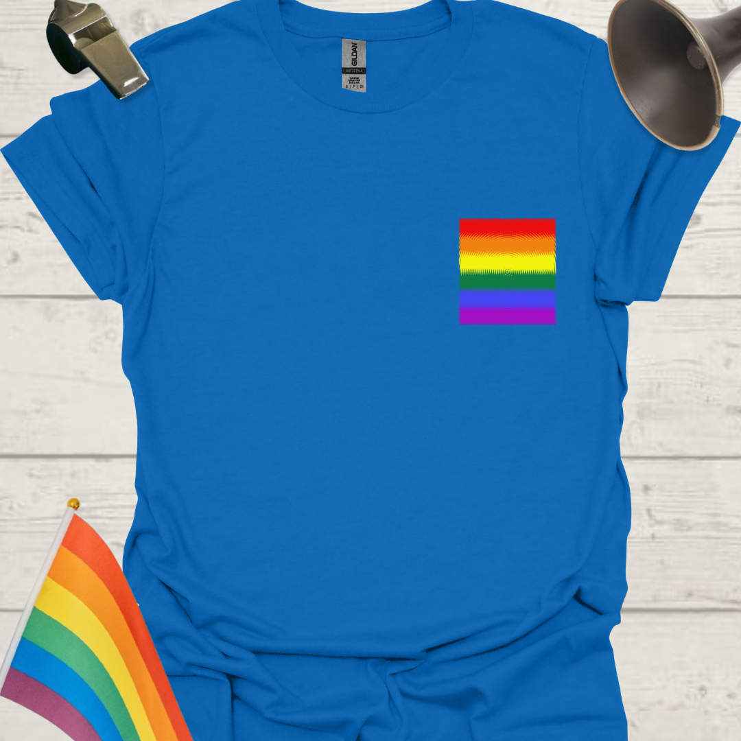 Unisex Pride T-Shirt - LGBTQ Pride Flag Circle Pattern