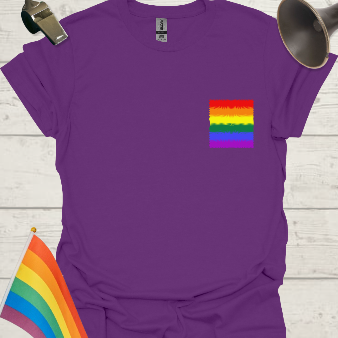 Unisex Pride T-Shirt - LGBTQ Pride Flag Circle Pattern