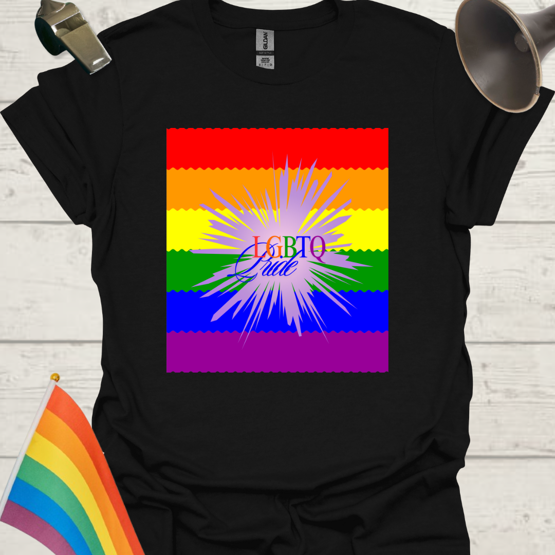 LGBTQ Pride Flag Ripples - Spark T-Shirt