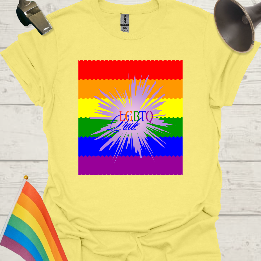 LGBTQ Pride Flag Ripples - Spark T-Shirt