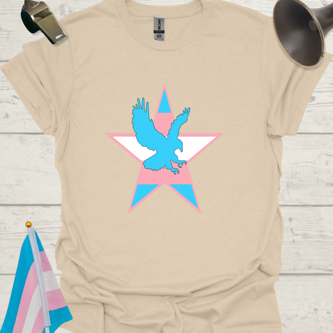 Transgender Pride, Eagle in a Star T-Shirt