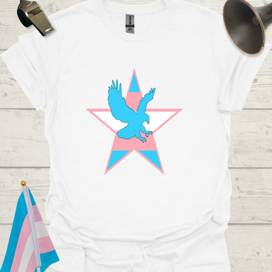 Transgender Pride, Eagle in a Star T-Shirt