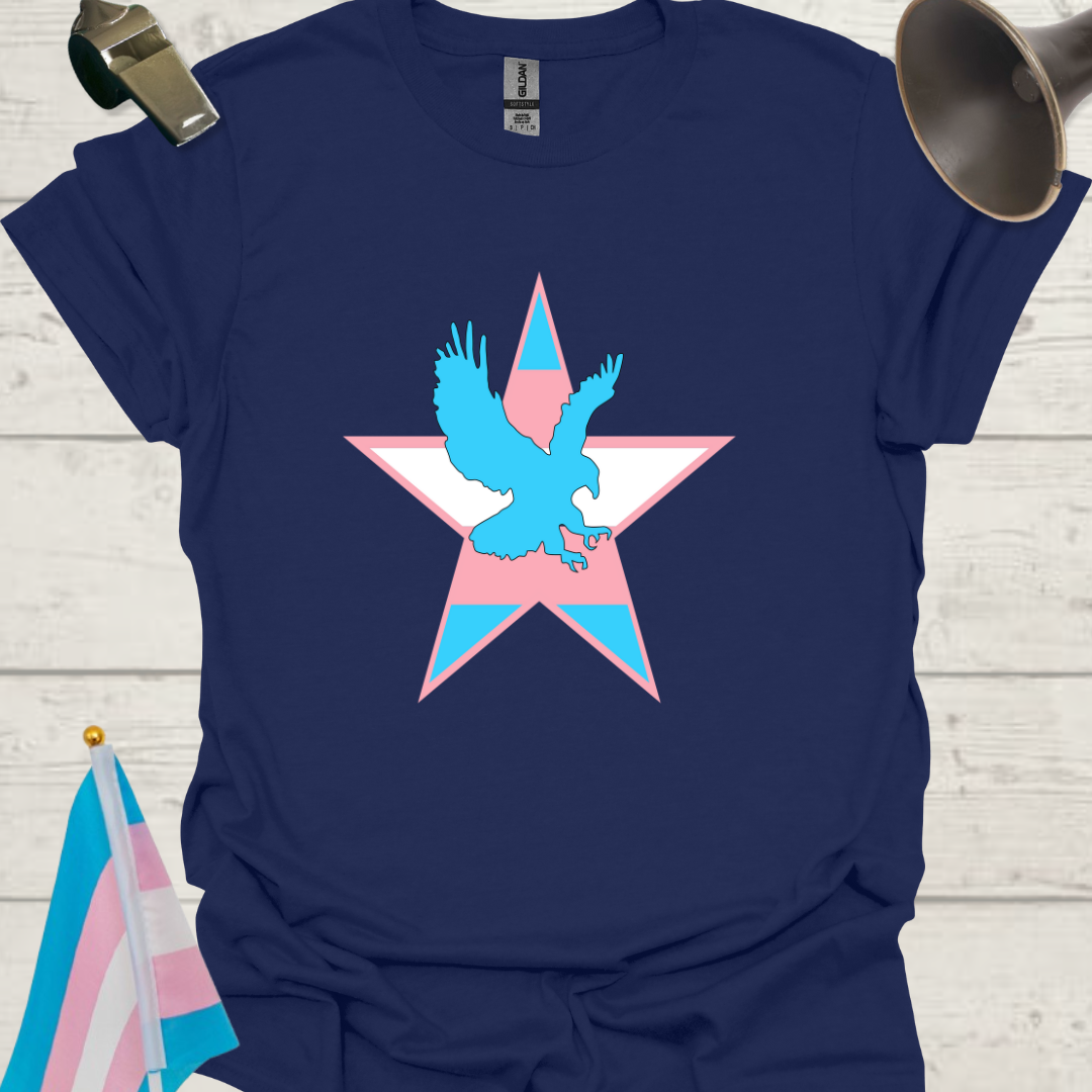 Transgender Pride, Eagle in a Star T-Shirt