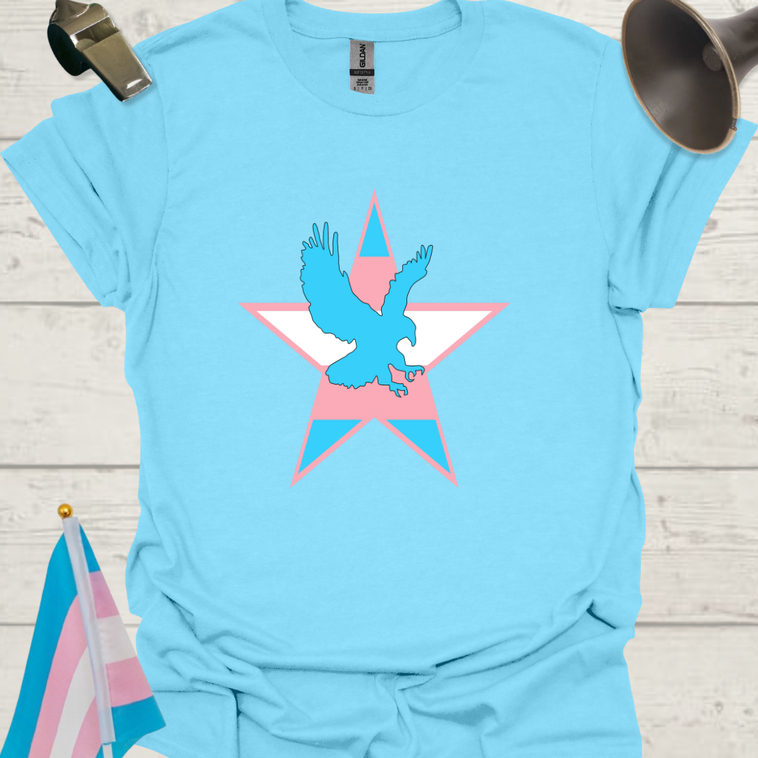 Transgender Pride, Eagle in a Star T-Shirt