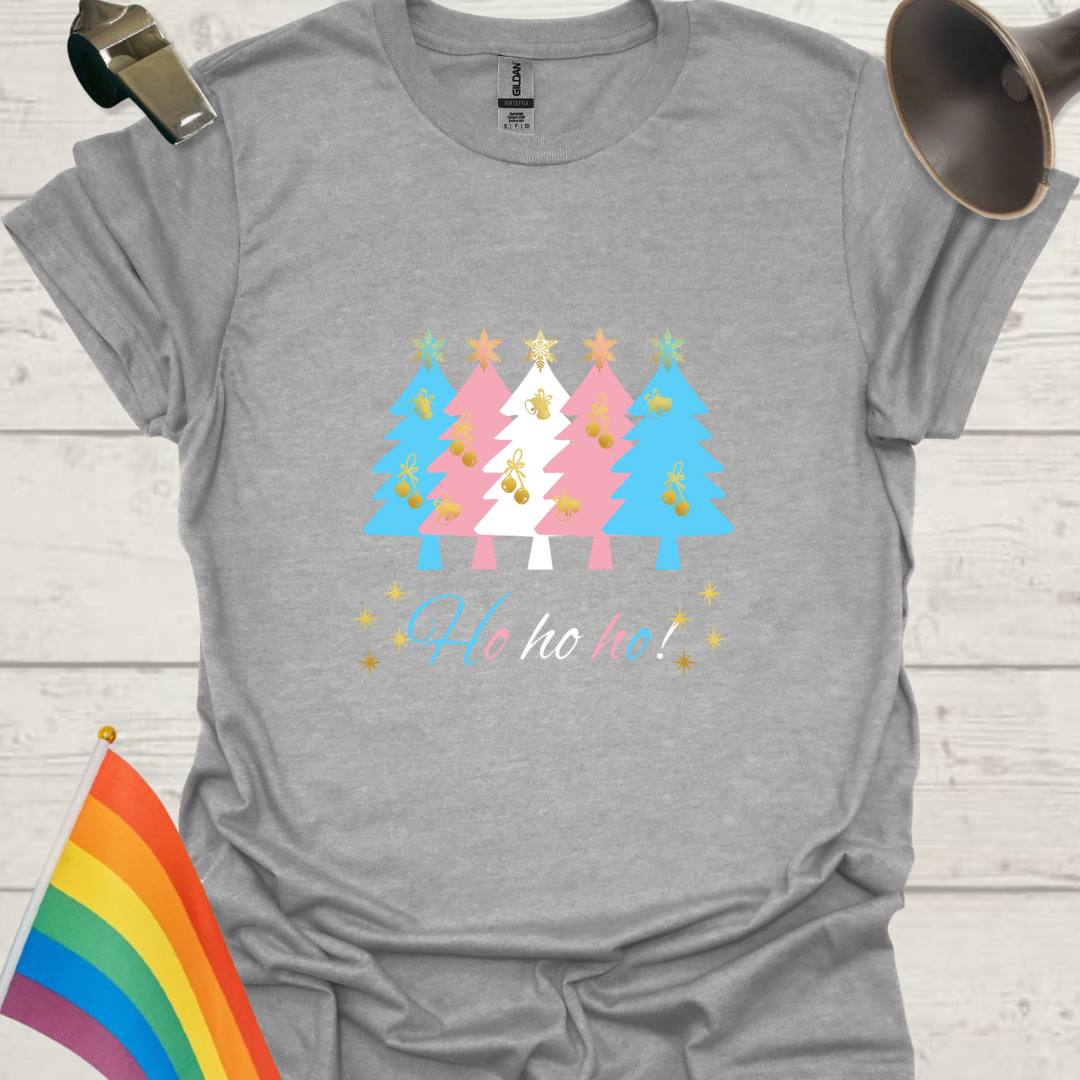 LGBTQ - Transgender Christmas Trees, Ho ho ho T-Shirt