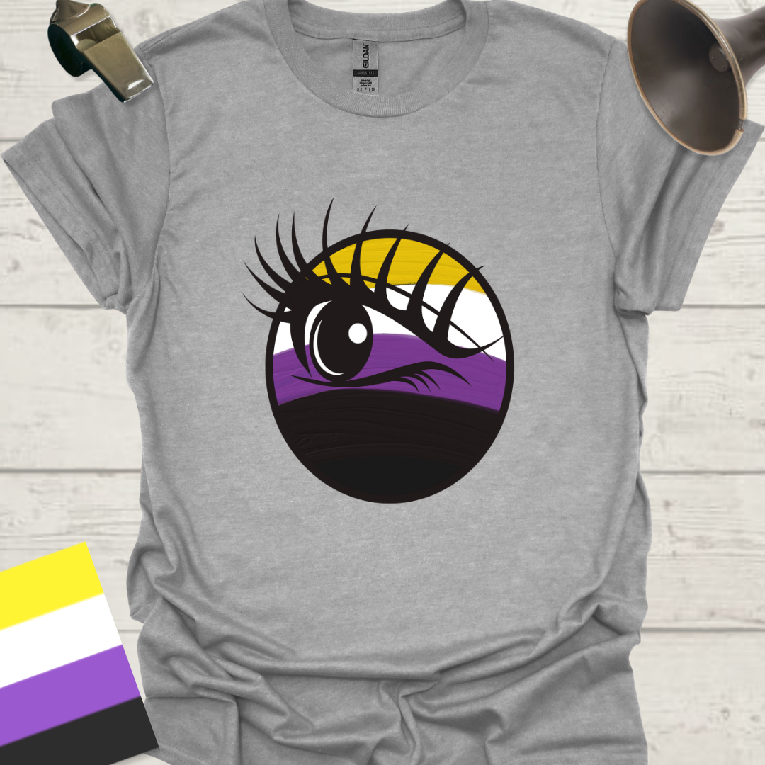 Nonbinary Pride T-Shirt Sphere Eye Design