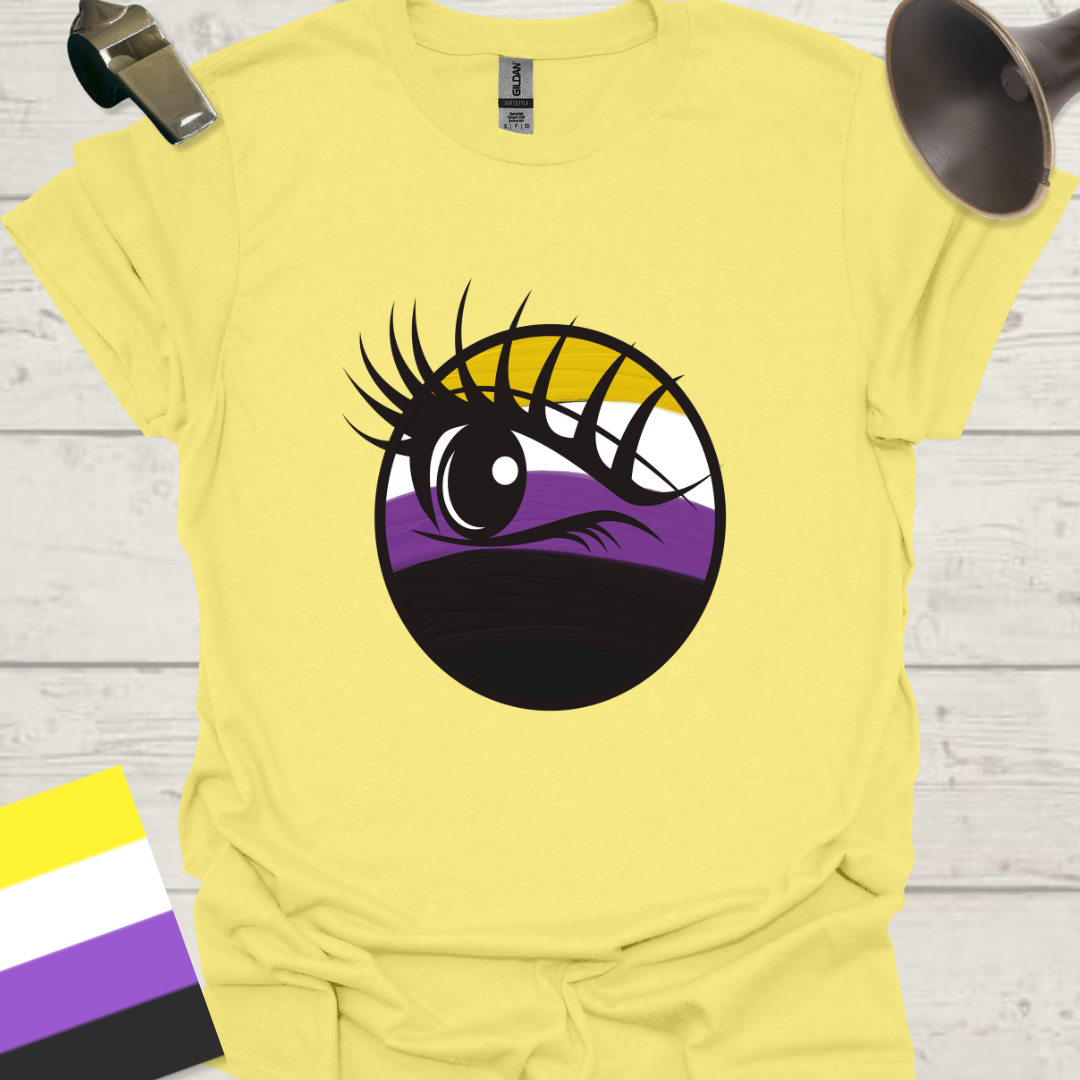 Nonbinary Pride T-Shirt Sphere Eye Design