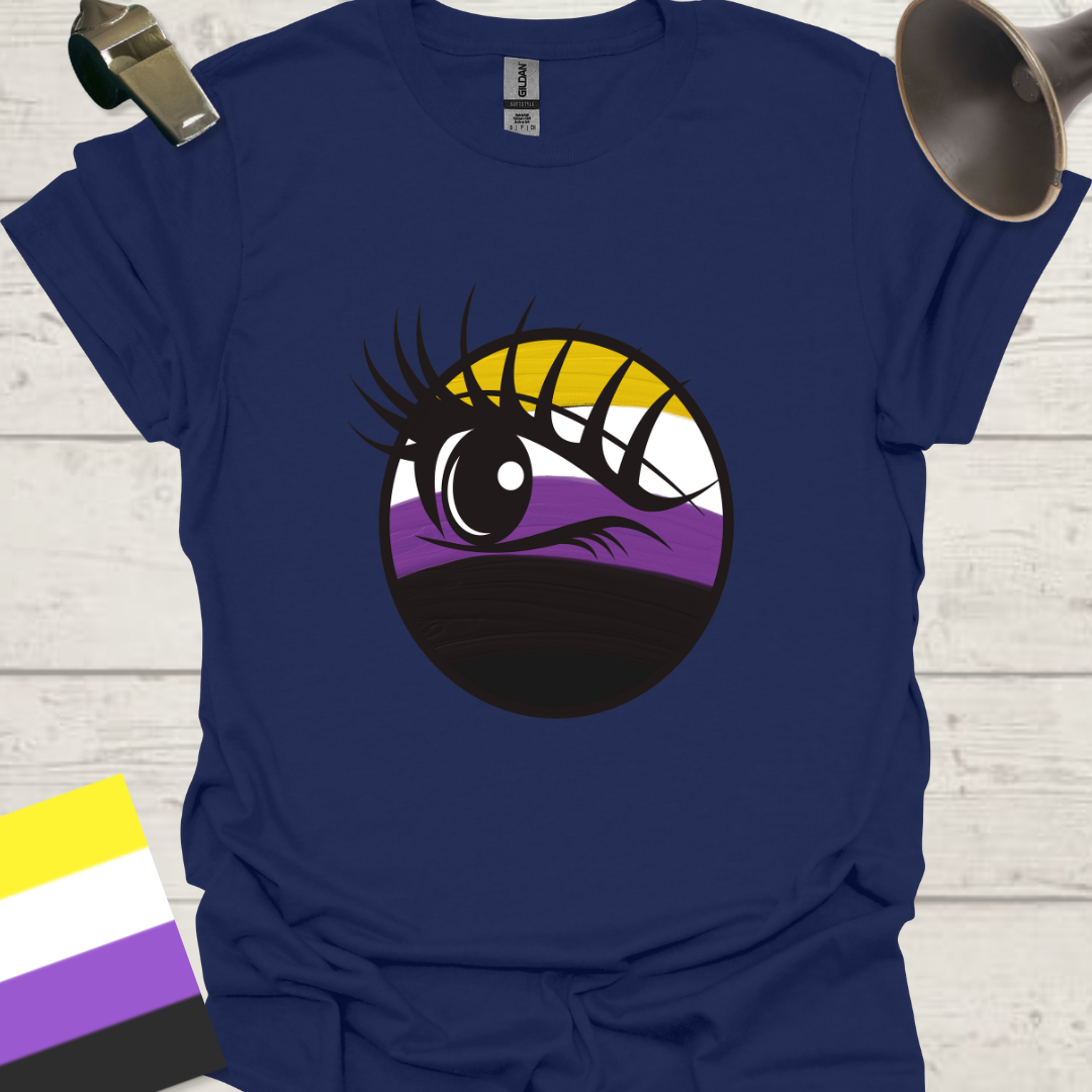 Nonbinary Pride T-Shirt Sphere Eye Design