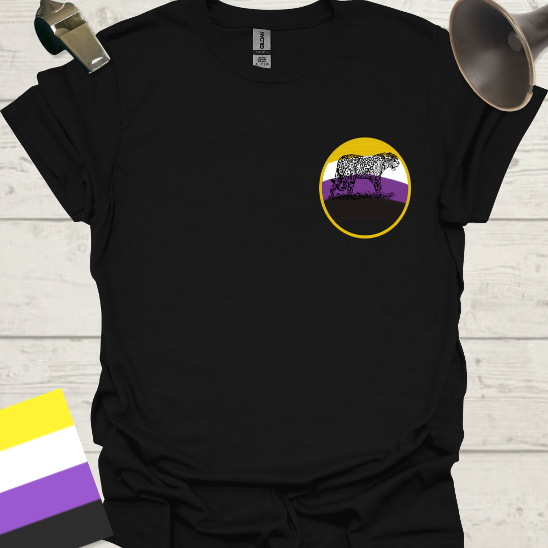Nonbinary Pride T-Shirt Sphere Cute Leopard Design