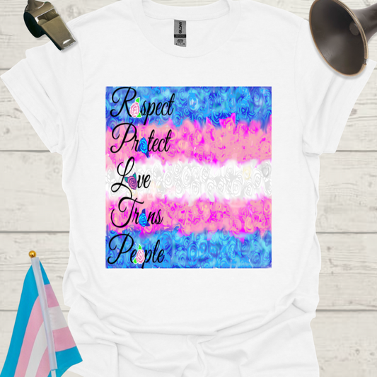 Unisex T-Shirt Love Trans People Pride Flag