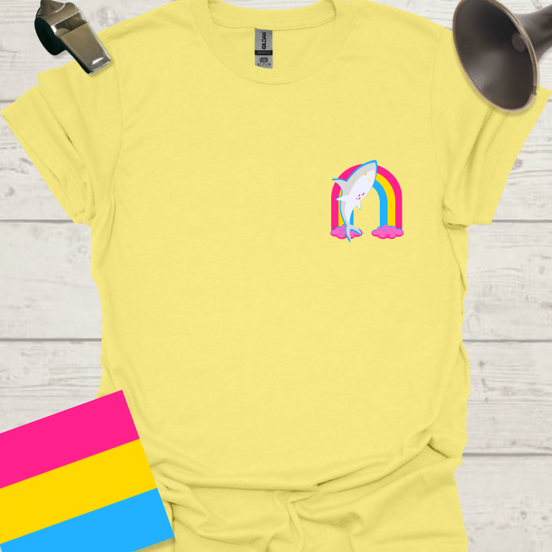Pansexual Rainbow Shark T-Shirt