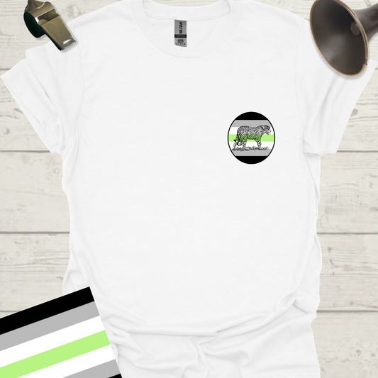 Sphere Leopard Agender Pride T-Shirt
