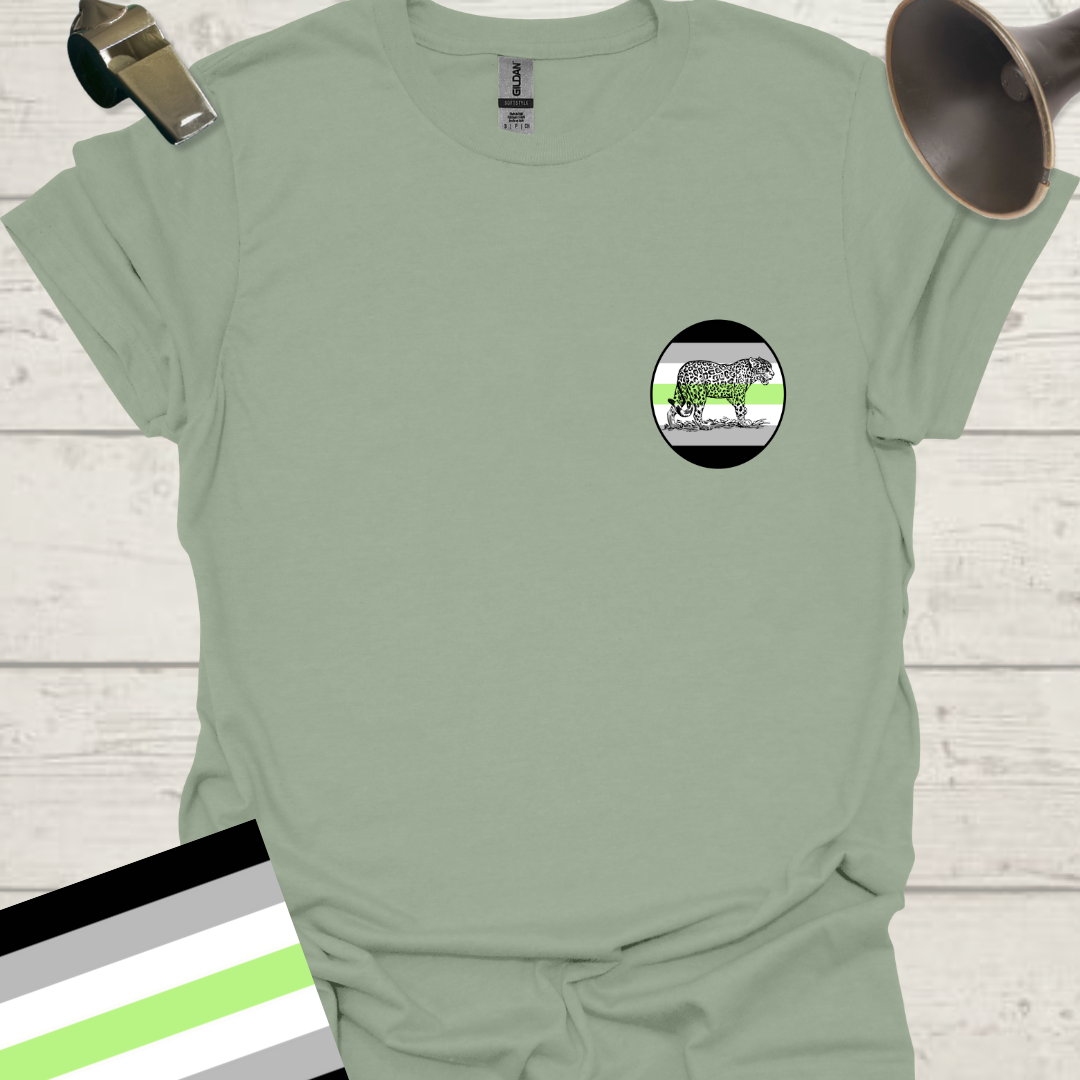Sphere Leopard Agender Pride T-Shirt