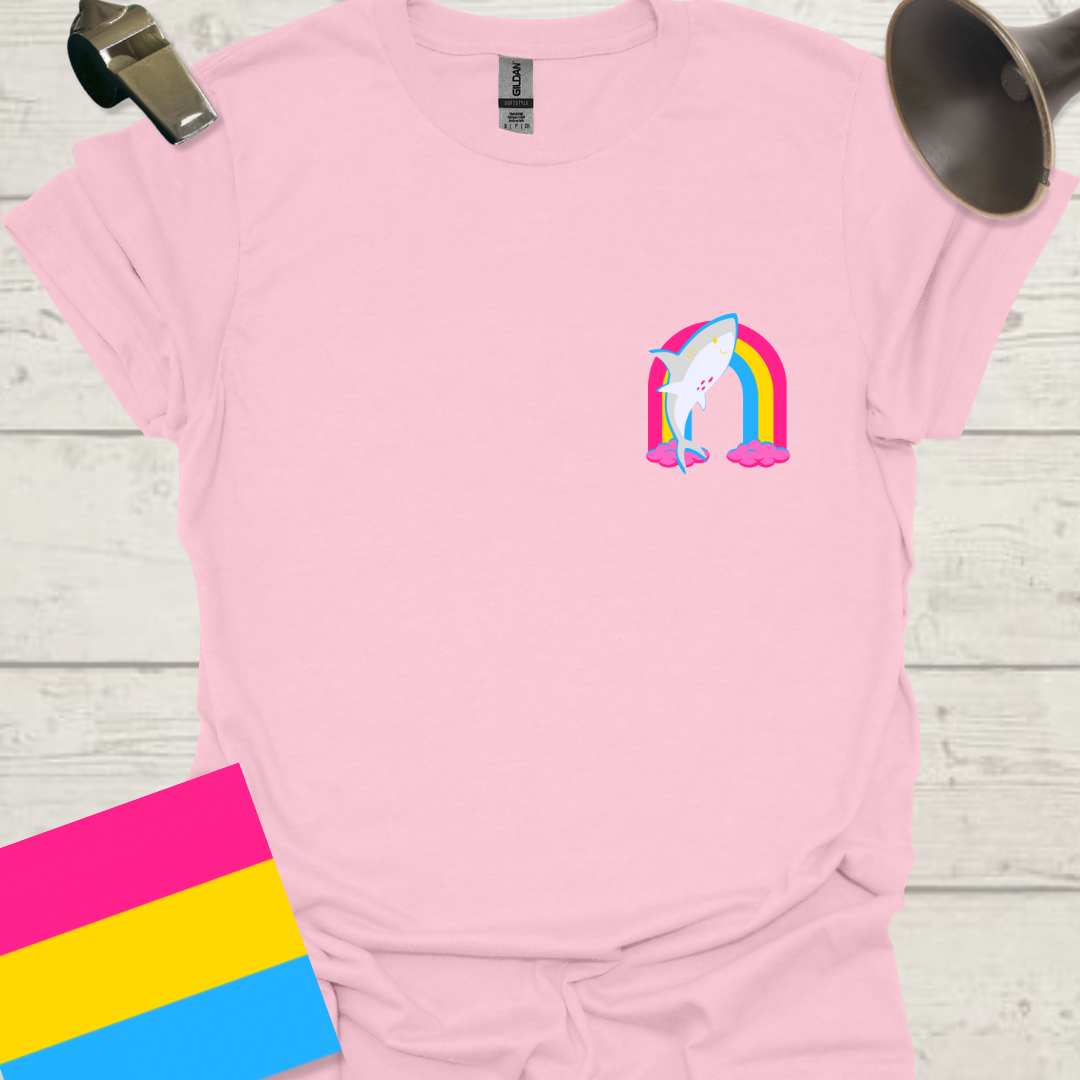 Pansexual Rainbow Shark T-Shirt