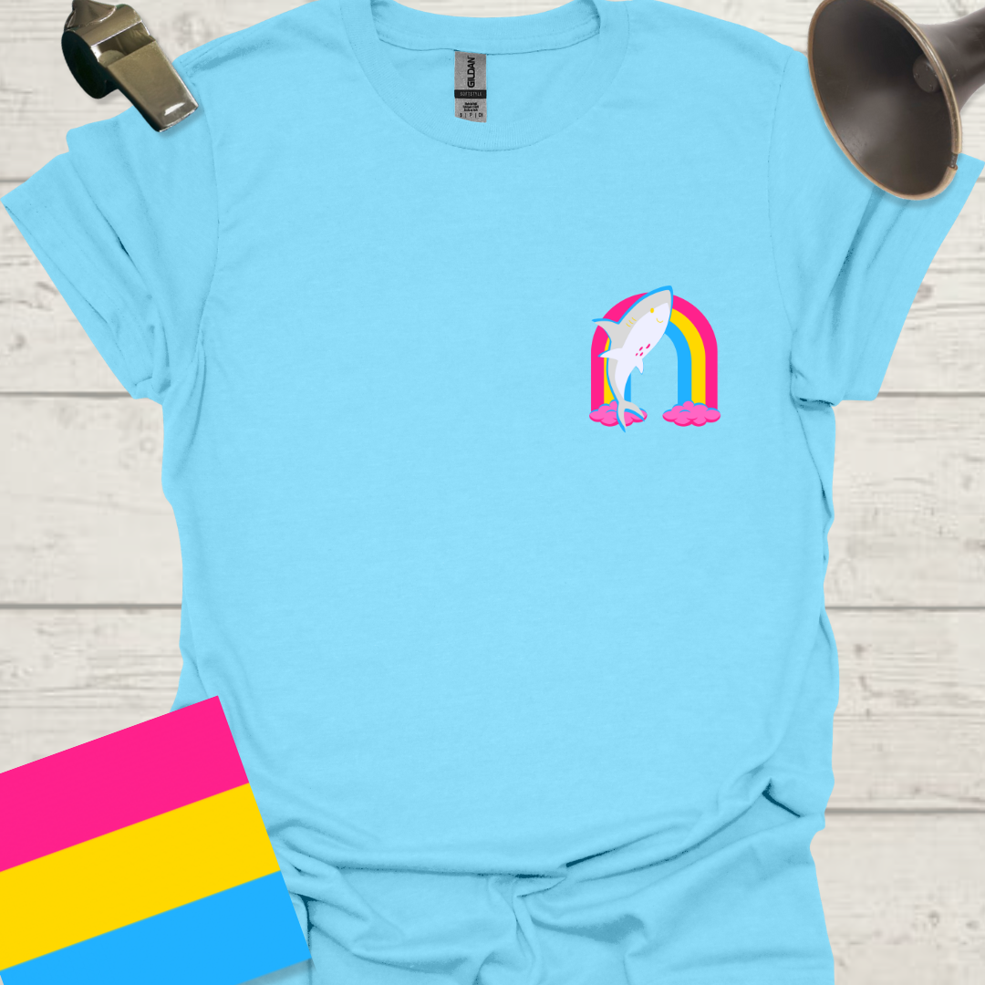 Pansexual Rainbow Shark T-Shirt