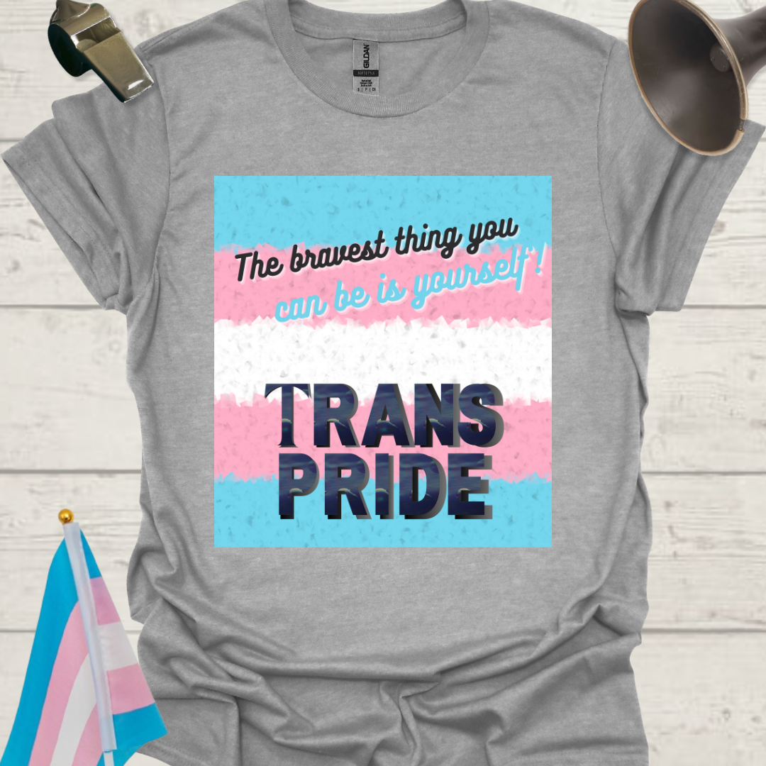 Unisex T-Shirt Brave Trans Pride Flag