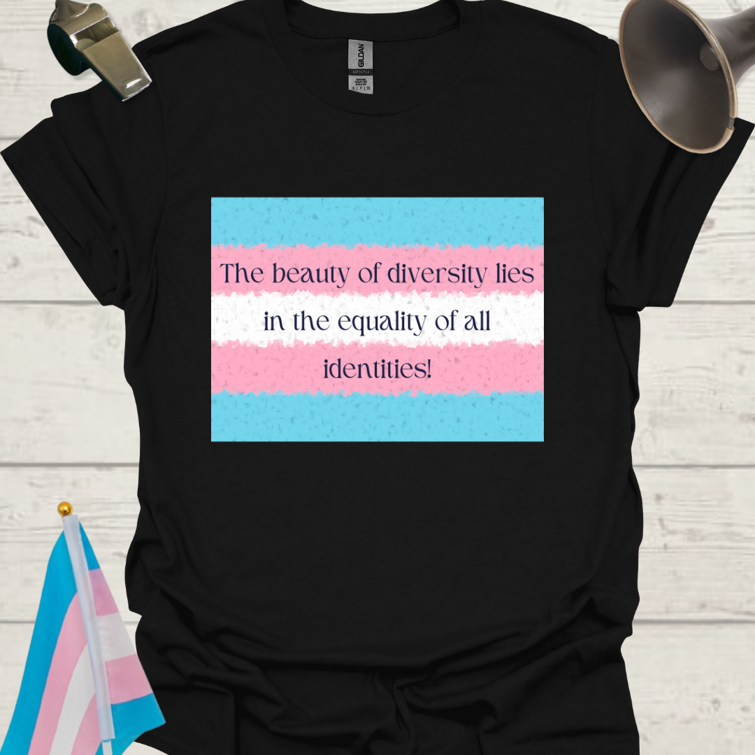 Unisex T-Shirt Identity Equality Transgender Flag