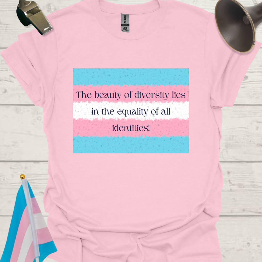 Unisex T-Shirt Identity Equality Transgender Flag