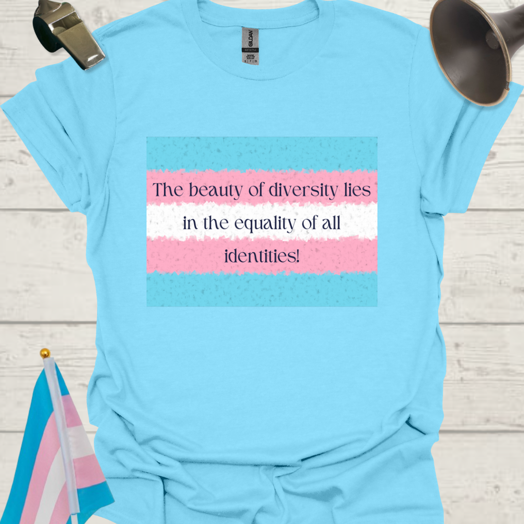 Unisex T-Shirt Identity Equality Transgender Flag