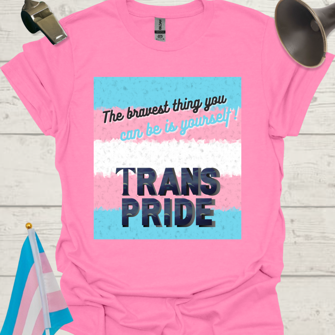 Unisex T-Shirt Brave Trans Pride Flag