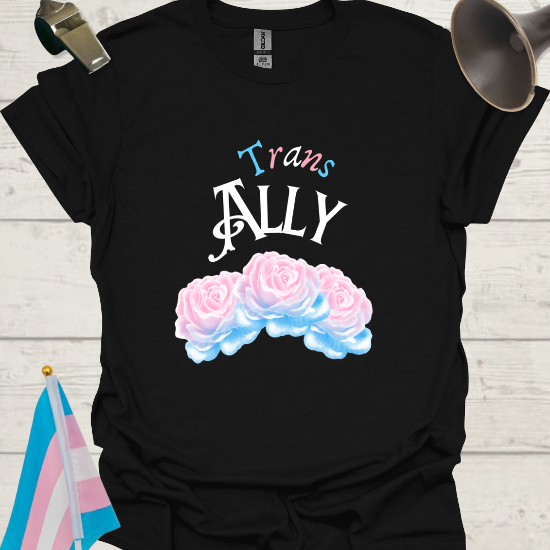 Unisex Roses T-Shirt Trans Ally