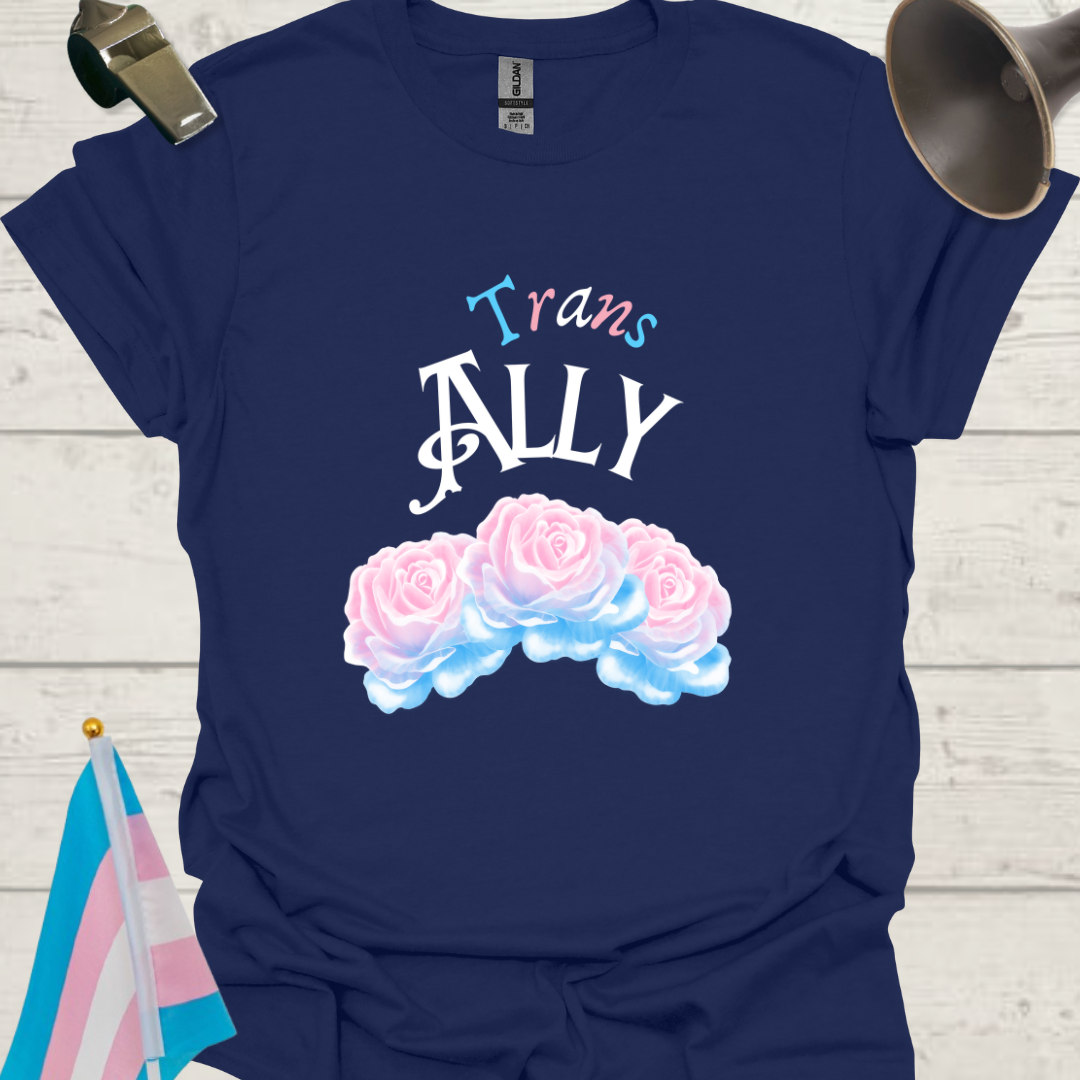 Unisex Roses T-Shirt Trans Ally