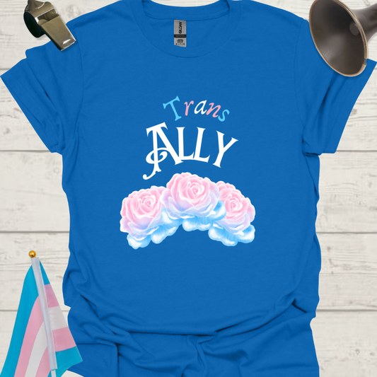 Unisex Roses T-Shirt Trans Ally