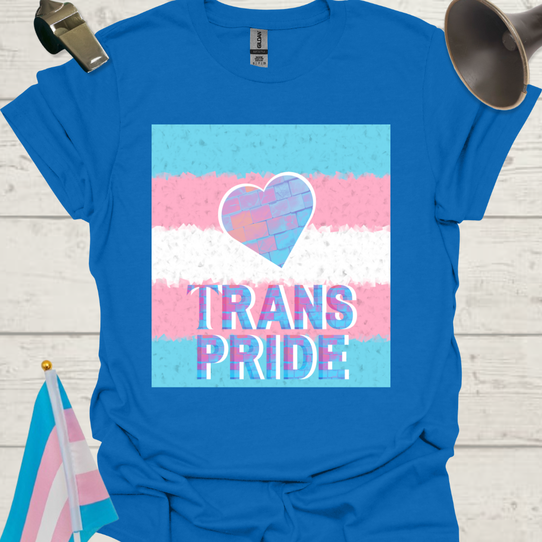 Unisex T-Shirt Heart of Bricks Trans Pride Flag