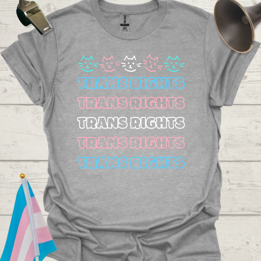 Unisex Cats T-Shirt Trans Rights