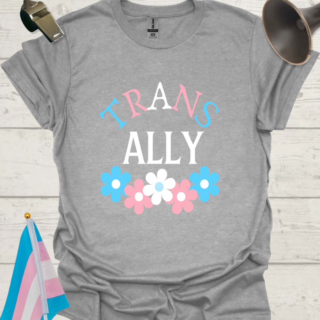 Unisex Floral T-Shirt Trans Ally