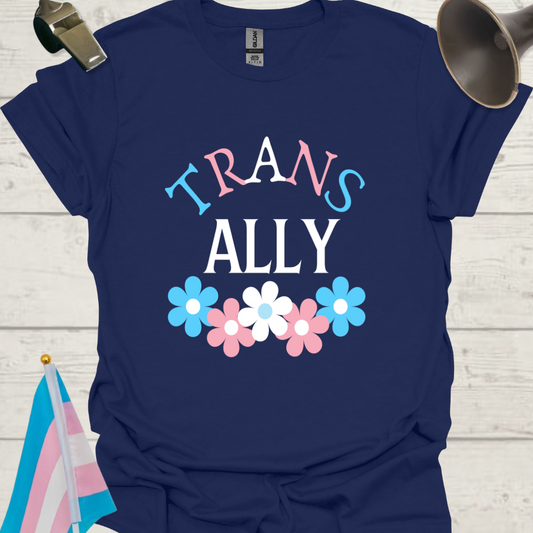 Unisex Floral T-Shirt Trans Ally