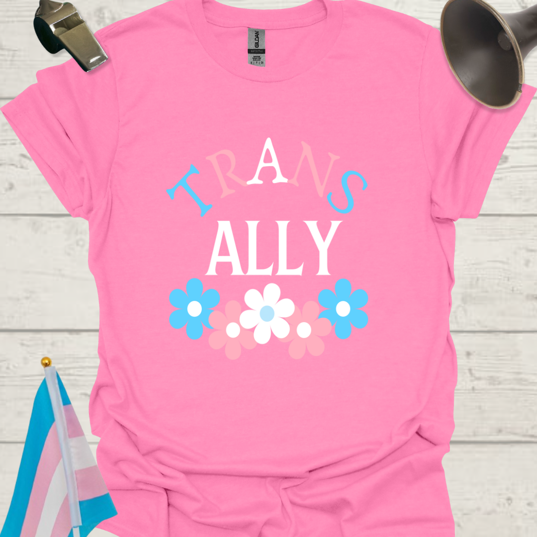 Unisex Floral T-Shirt Trans Ally