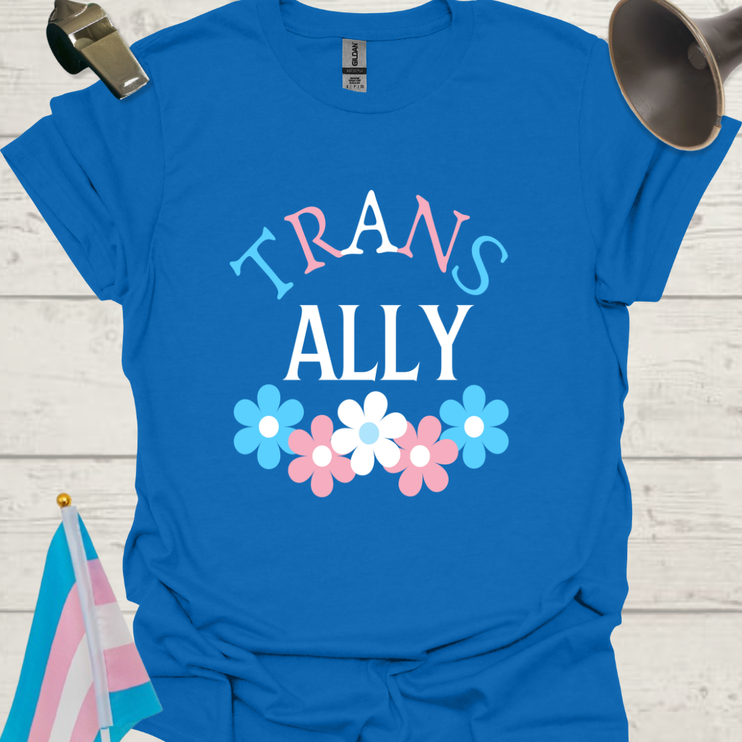 Unisex Floral T-Shirt Trans Ally
