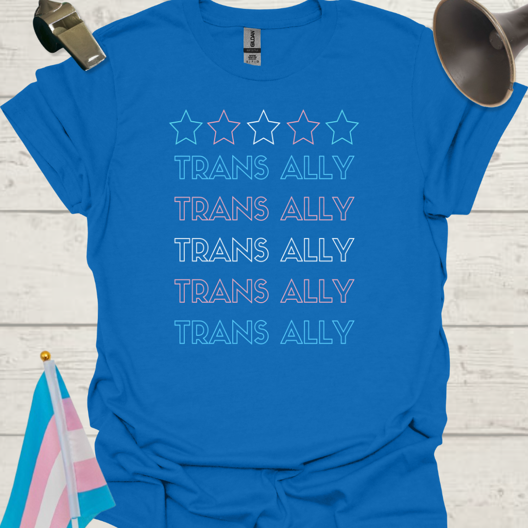 Unisex Stars T-Shirt Trans Ally