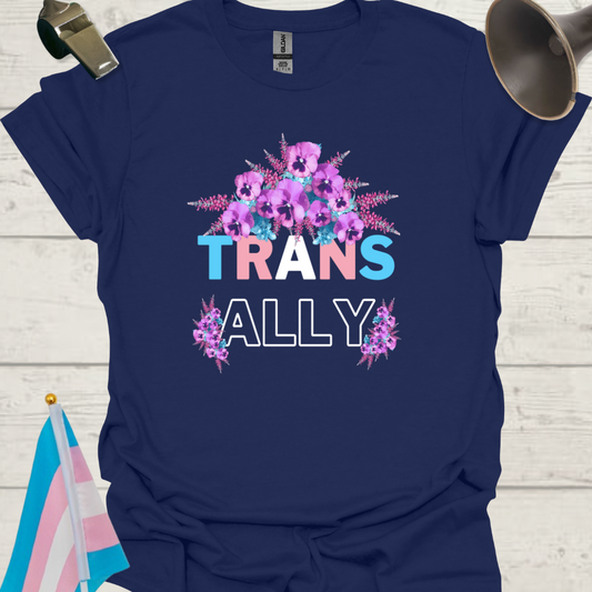 Unisex Wild Flowers T-Shirt Trans Ally