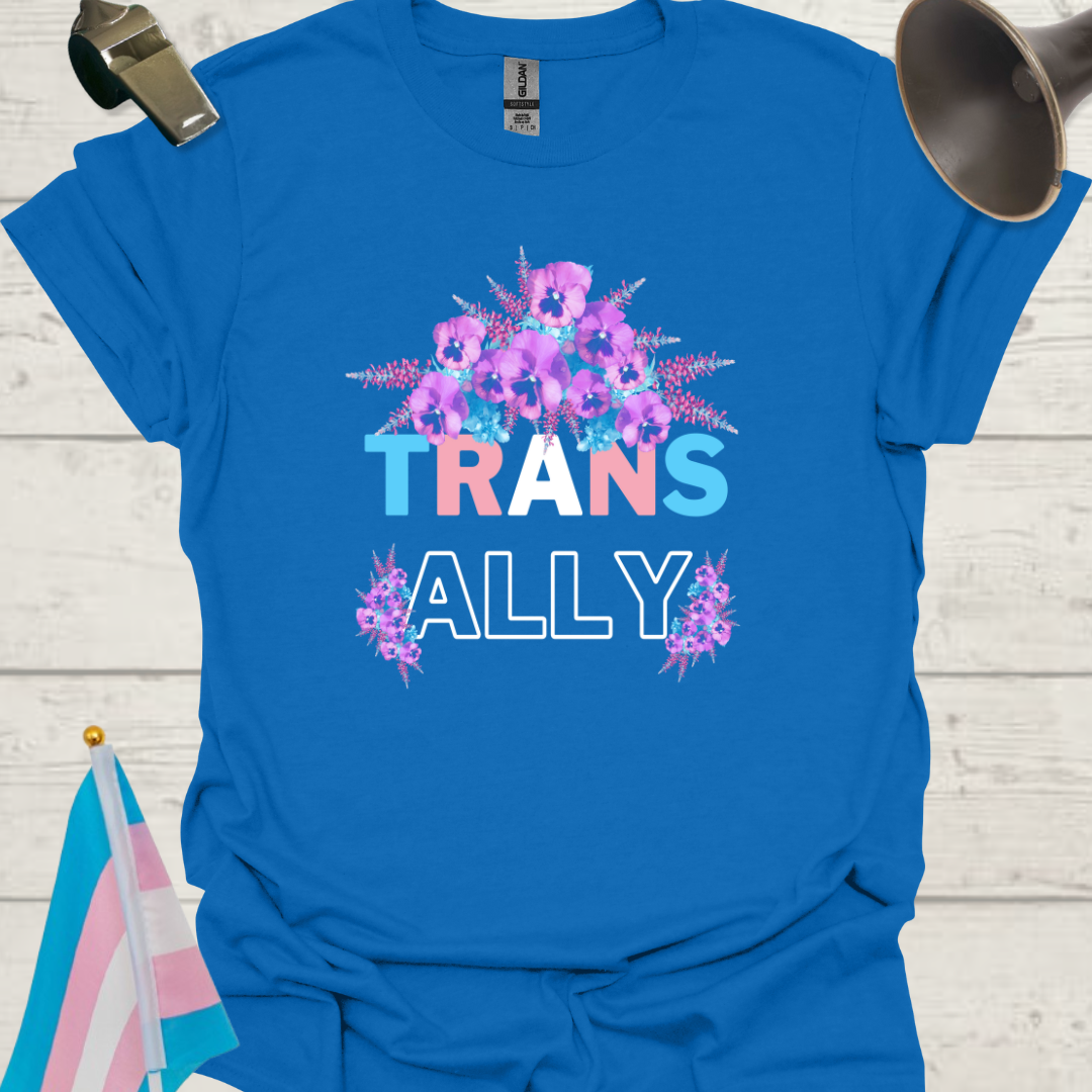 Unisex Wild Flowers T-Shirt Trans Ally