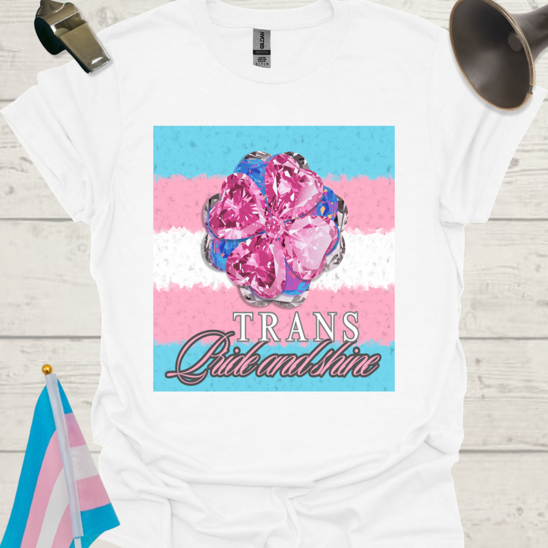 Unisex T-Shirt Shine Trans Pride Flag