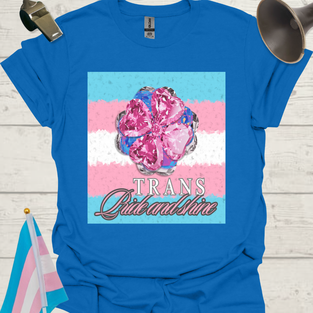 Unisex T-Shirt Shine Trans Pride Flag