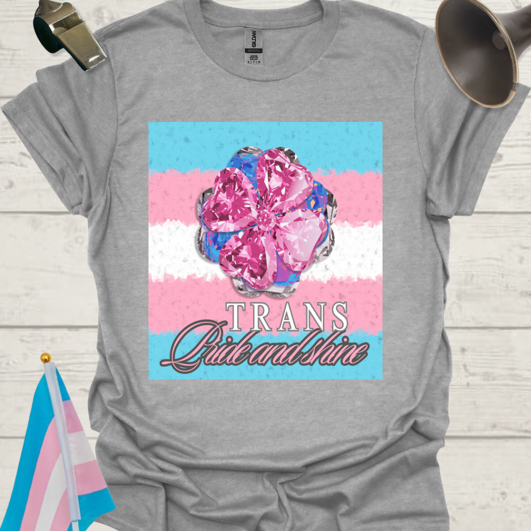 Unisex T-Shirt Shine Trans Pride Flag