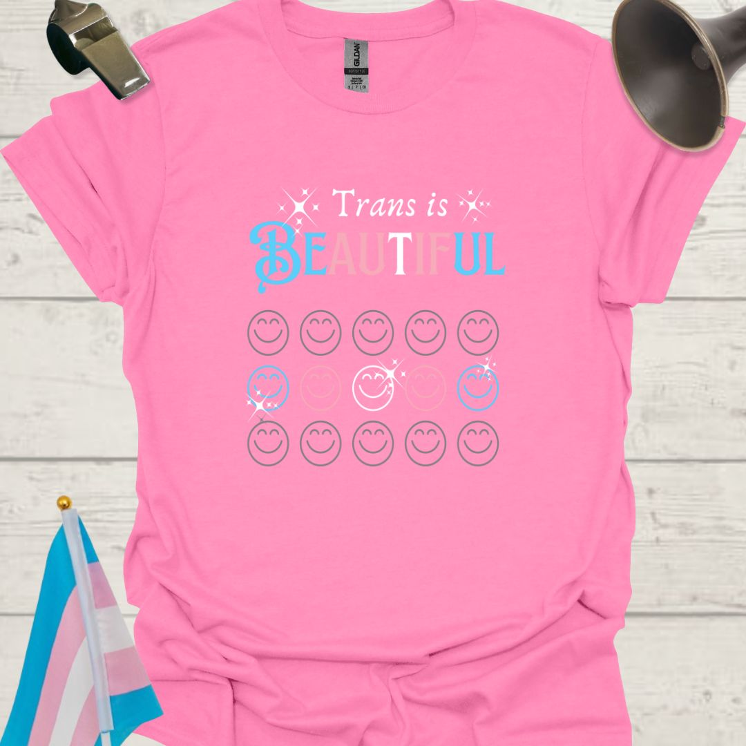 Unisex Emojis T-Shirt Trans is Beautiful