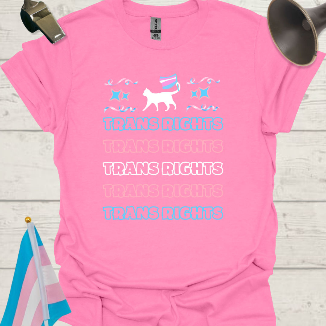 Unisex Cat T-Shirt Trans Rights