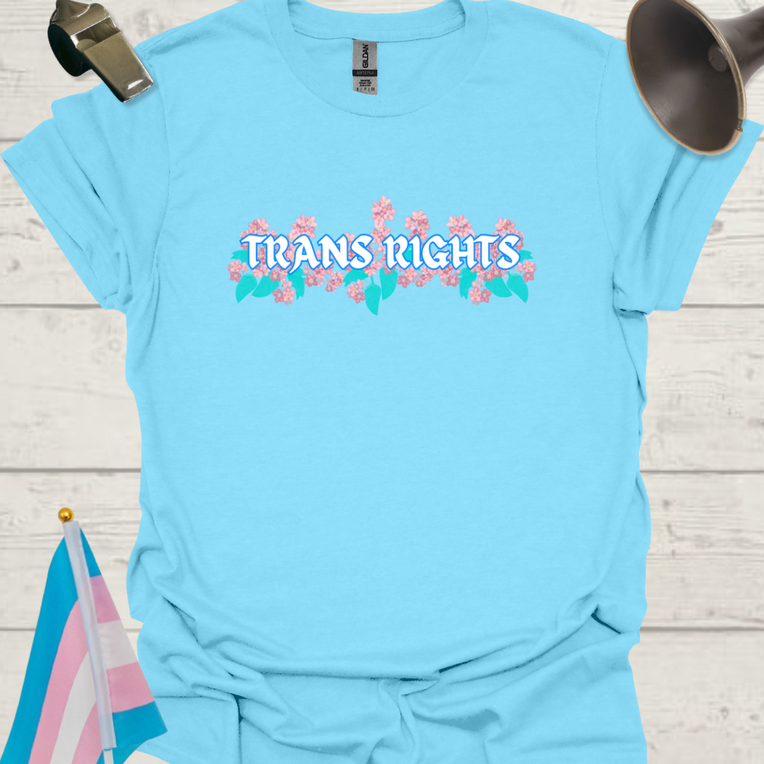 Unisex T-Shirt Blue Trans Rights Transgender Flag
