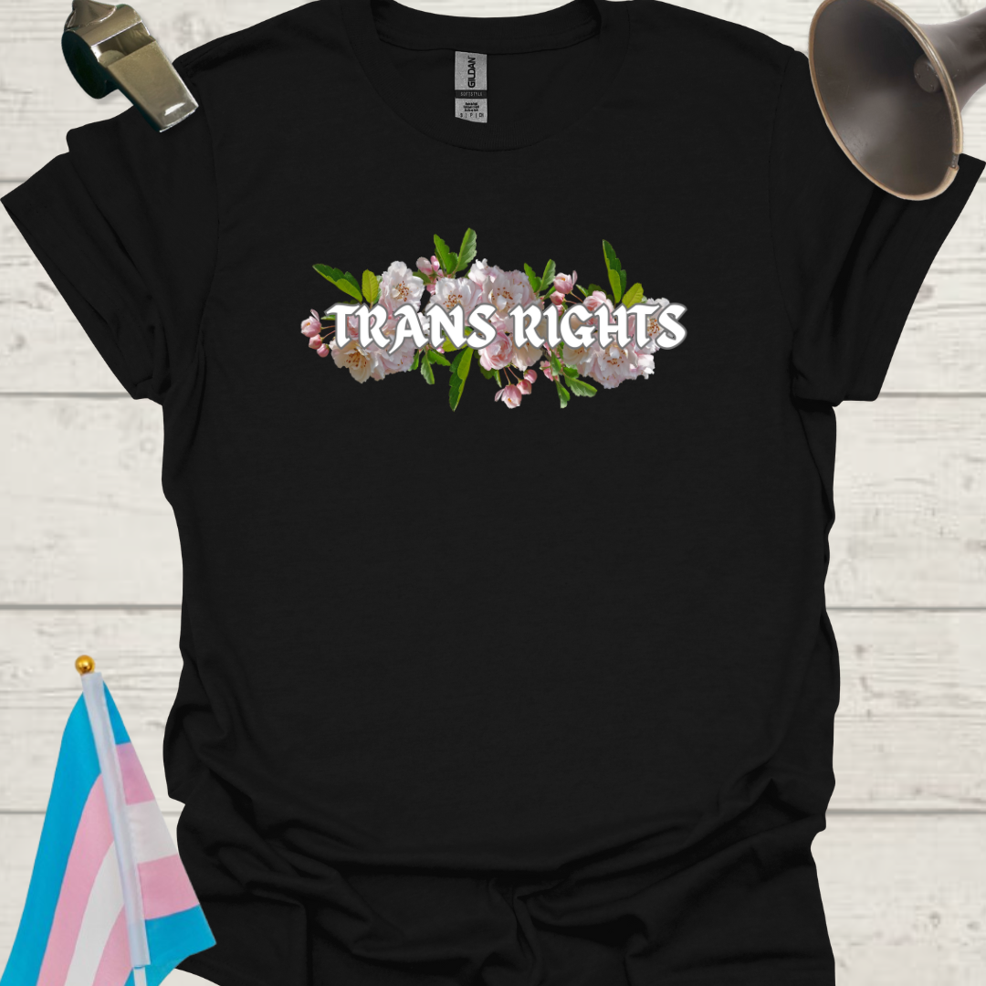 Unisex T-Shirt White Trans Rights Transgender Flag