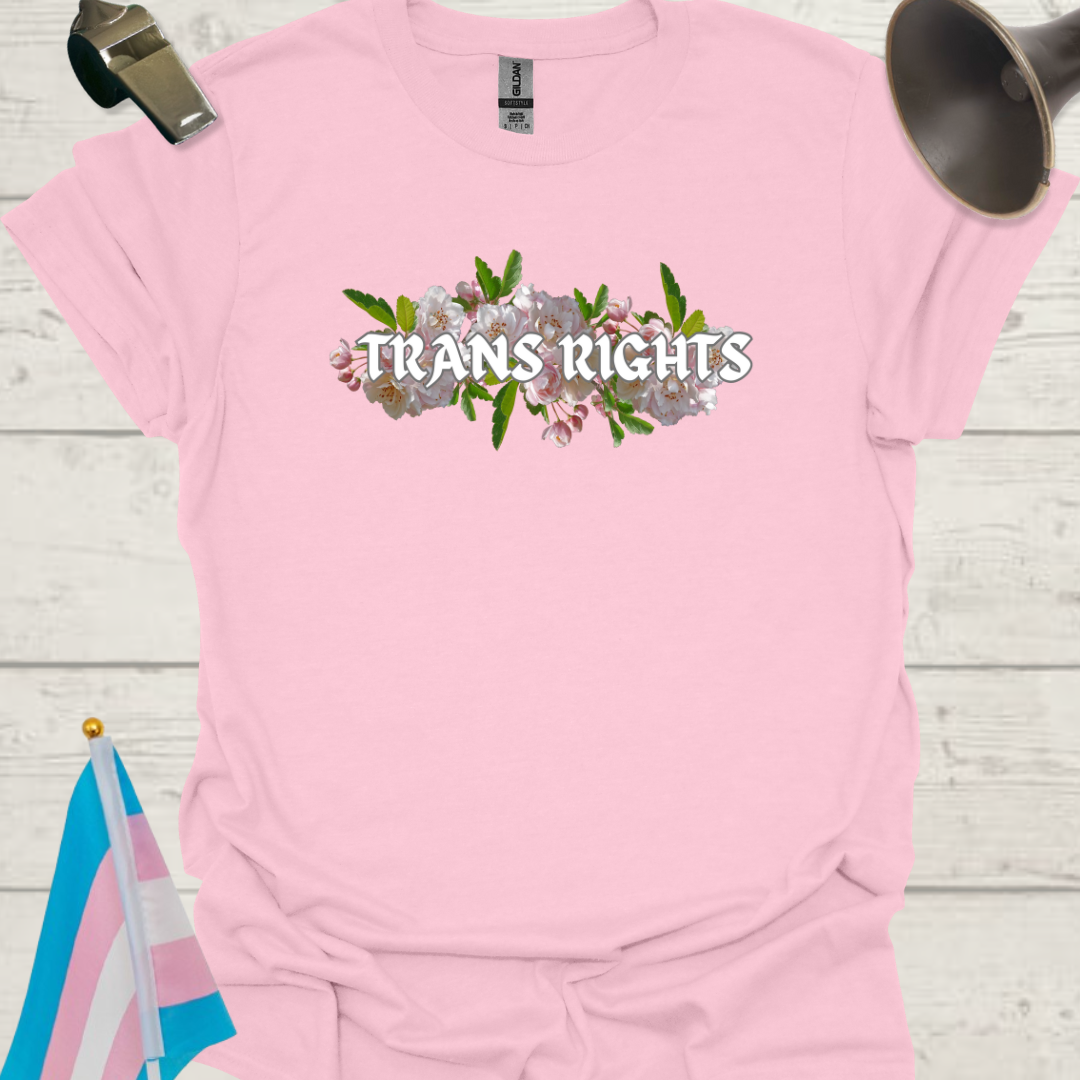 Unisex T-Shirt White Trans Rights Transgender Flag