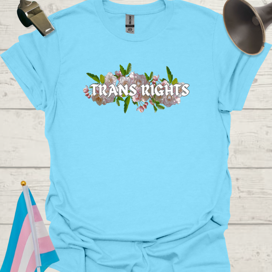 Unisex T-Shirt White Trans Rights Transgender Flag