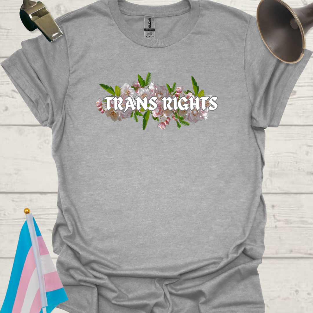 Unisex T-Shirt White Trans Rights Transgender Flag