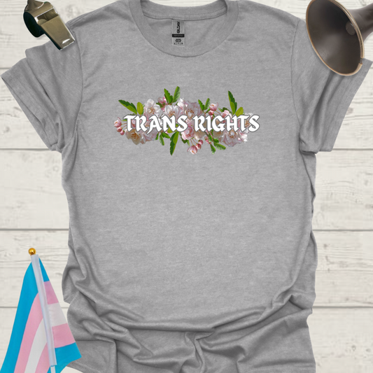 Unisex T-Shirt White Trans Rights Transgender Flag