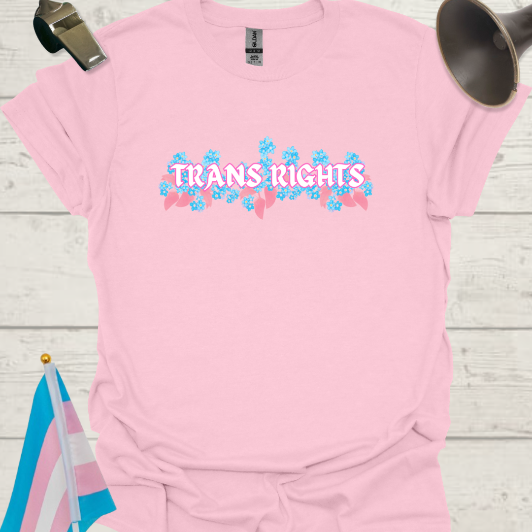 Unisex T-Shirt Pink Trans Rights Transgender Flag